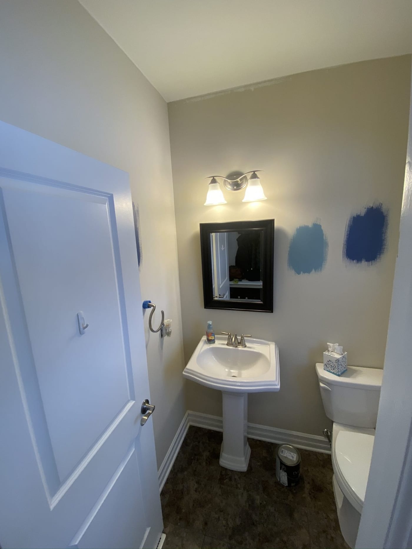 Powder room — before