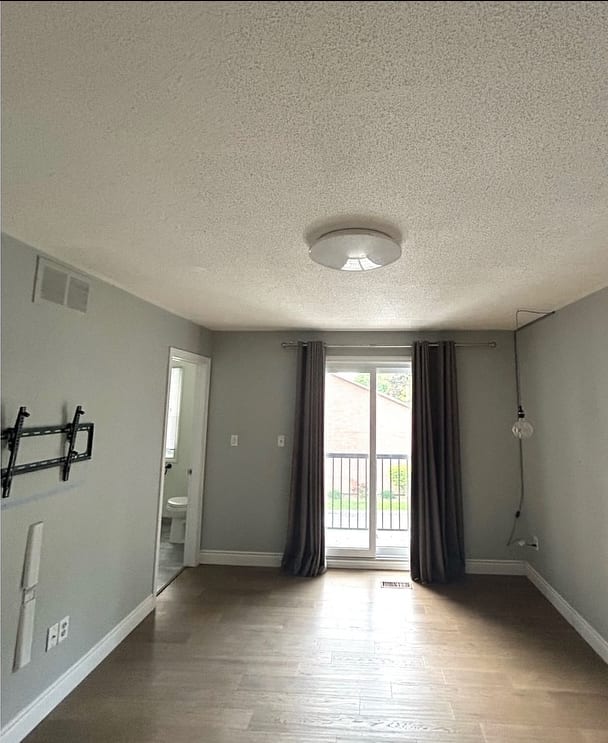 Living room ceiling — before